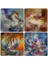 Doğaltaş Bardak Altlığı 4'lü Set 10 x 10 cm 1