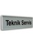 Alumınyum Plate Levha TEKNİK SERVİS 7X25 cm 1