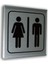 Alumınyum Plate Levha MİX WC Sembol 12 x 12 cm 1