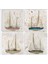 Doğaltaş Bardak Altlığı - 4'lü Set 10 x 10 cm 1