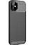 Apple iPhone 11 Kılıf Negro Karbon Dizayn Silikon + Nano Glass Siyah 1