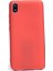 Xiaomi Redmi 7a Kılıf Premier Silikon Esnek Koruma + Nano Glass Kırmızı 1