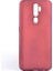 Oppo A9 2020 Kılıf Mat Premium Silikon Kılıf - Bordo + Cam Ekran Koruyucu 1