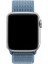 Apple Watch Özel Seri 38-40 mm 2-3-4-5-6-SE Uyumlu Spor Loop Dokuma Kordon - Mavi 5