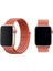 Apple Watch Özel Seri 42-44 mm 2-3-4-5-6-SE Uyumlu Spor Loop Dokuma Kordon - Somon 2