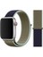 Apple Watch Özel Seri 42-44 mm 2-3-4-5-6-SE Uyumlu Spor Loop Dokuma Kordon - Açık Yeşil Mavi 2