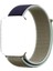 Apple Watch Özel Seri 42-44 mm 2-3-4-5-6-SE Uyumlu Spor Loop Dokuma Kordon - Açık Yeşil Mavi 4