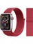 Apple Watch Özel Seri 42-44 mm 2-3-4-5-6-SE Uyumlu Spor Loop Dokuma Kordon - Kırmızı 2