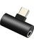Type-C + 3.5mm Stereo Dönüştürücü Çoklayıcı Siyah Adaptör CDG-CNV79 1