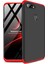 Oppo A5S Kılıf Double Dip 360 Protective - Siyah - Kırmızı 2