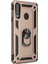Samsung Galaxy A20s Kılıf Military Ring Holder - Gold 1