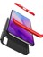 Samsung Galaxy A30S Kılıf Double Dip 360 Protective - Siyah - Kırmızı 3