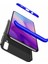 Samsung Galaxy A30S Kılıf Double Dip 360 Protective - Siyah - Mavi 3
