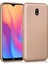 Xiaomi Redmi 8A Mat Silikon Kılıf - Gold 2