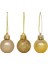 Yılbaşı Ağacı Süsü Gold Toplar 24LÜ 1