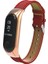 Mi Band 4 Deri Kayış Kordon Kırmızı 2