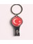 Bayrak Temalı Tırnak Makaslı Açacaklı Anahtarlık-Çelik 1
