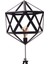 Piramit Siyah Metal Lambader 2