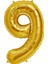 Altın Gold Folyo Balon 9 Rakamı 100 cm 1