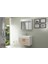 Ece Gama 80 cm Banyo Dolabı Seti Sonoma Meşe Beyaz 1