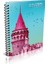A-4 120/1 (İstanbul) Spiralli Plastik Kapak Defter 4 Renkli 1