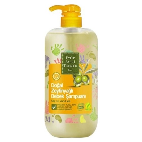 Eyüp Sabri Tuncer Doğal Zeytinyağlı Bebek Şampuanı 600 Ml Pet Şişe