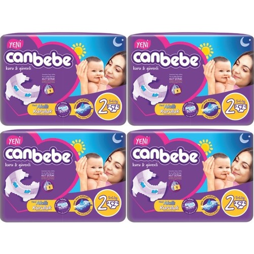 Canbebe Mini 2 Numara 52*4=208 Adet Bebek Bezi Fiyatı