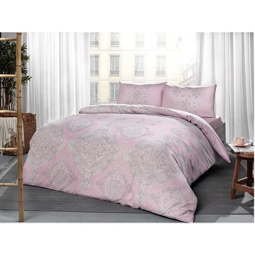 Tac Ranforce Cift Kisilik Nevresim Takimi Mirabel Pembe Fiyati