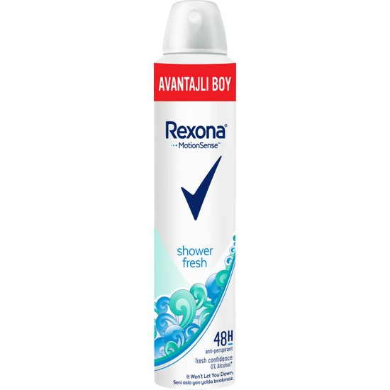 Rexona Shower Fresh Kadın Sprey Deodorant 200 ml