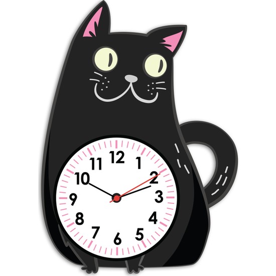 Ejoya Şirin Kedi Çocuk Duvar Saati 84857 Fiyatı