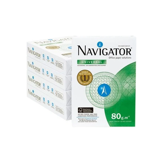Navigator A4 80 Gr/m² Fotokopi Kağıdı (5'li Paket / Koli) Navigator A4 80 Gr/m² Fotokopi Kağıdı (5'li Paket / Koli)