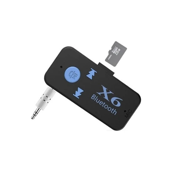 GOMAX X6 Hafıza Kart Girişli Bluetooth Aux Araç Kiti