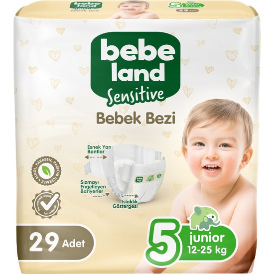 Bebeland Sensitive Bebek Bezi 5 Numara 29 Adet Fiyatı