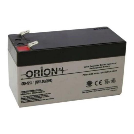 Orion 12V 1.3AH Kuru Bakımsız Akü