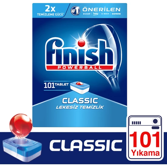 Finish Classic 101 Tablet Bulaşık Makinesi Deterjanı
