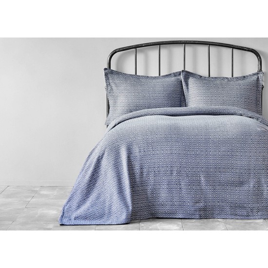 Karaca Home Brooks Açık Indigo Çift Kişilik Yatak Örtüsü Fiyatı