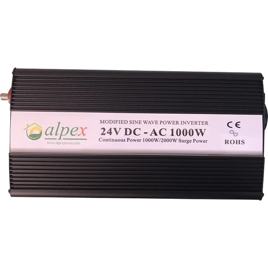 Alpex Modifiye Sinüs Inverter 1000 Watt 24 Volt