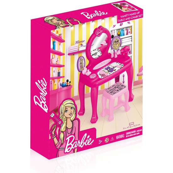 Barbie Ayaklı Makyaj Masası ve Sandalye Seti Fiyatı