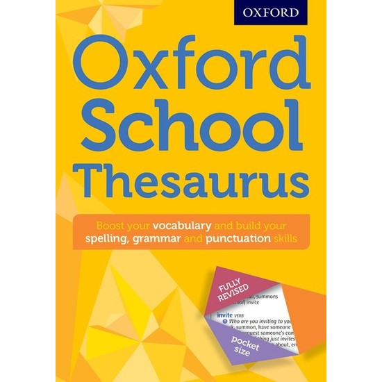 Oxford School Thesaurus Oxford Dictionaries Kitabı ve Fiyatı