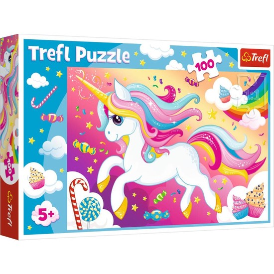 Trefl Puzzle Beautiful Unicorn 100 Parça Puzzle