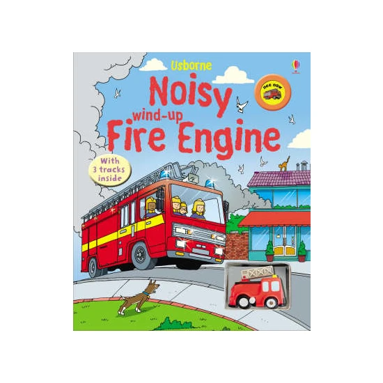 Usborne - Noisy Wind-up Fire Engine (Sesli ve Hareketli Kitap)