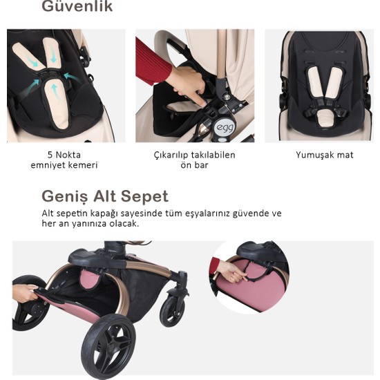 Huggy Egg 6 In 1 Travel Sistem Bebek Arabası Fiyatı