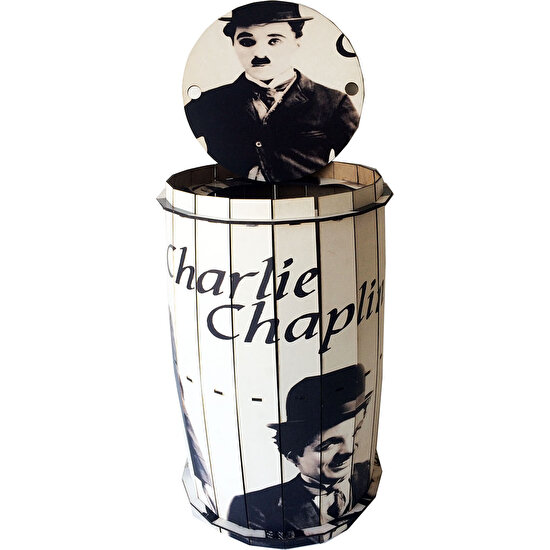 Pratik Dekor Ahşap Fıçı Sehpa Chaplin