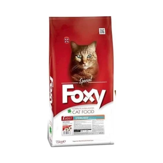 Foxy Sterilised Kısırlaştırılmış veya Aşırı Kilolu Yetişkin Kediler İçin Balıklı Kedi Maması 15 kg