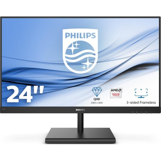 Écran PC Philips E Line 245E1S-00 - Quad HD LED - 60,5 cm (23.8) - Noir - Informatique