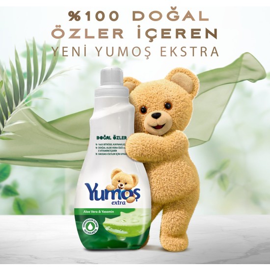 Yumoş Extra Doğal Özler Aloe Vera &amp; Yasemin Çiçeği 1200 ml