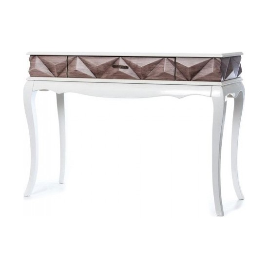 Mobilya Baba 118 Pramit Lake Beyaz Eskitme Dresuar Çekmeceli Fiyatı