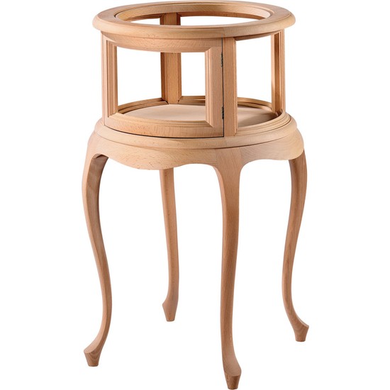 Mobilya Baba 5533 Yuvarlak Leylek Gümüşlük Cilasız Ahşap Fiyatı