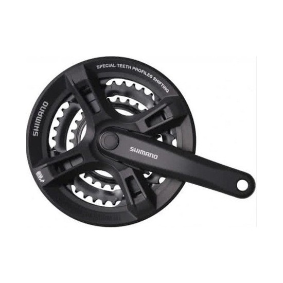 Guarnitura Shimano FC-TY501 - 24/34/42 Denti, Per 6/7/8 Velocità - Foto 2