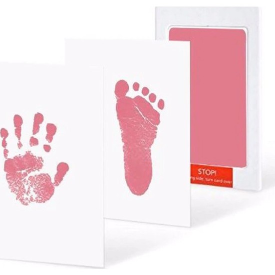 Wangzi Bebek El Izi ve Ayak Izi Mürekkepsiz Baskı Kiti 09